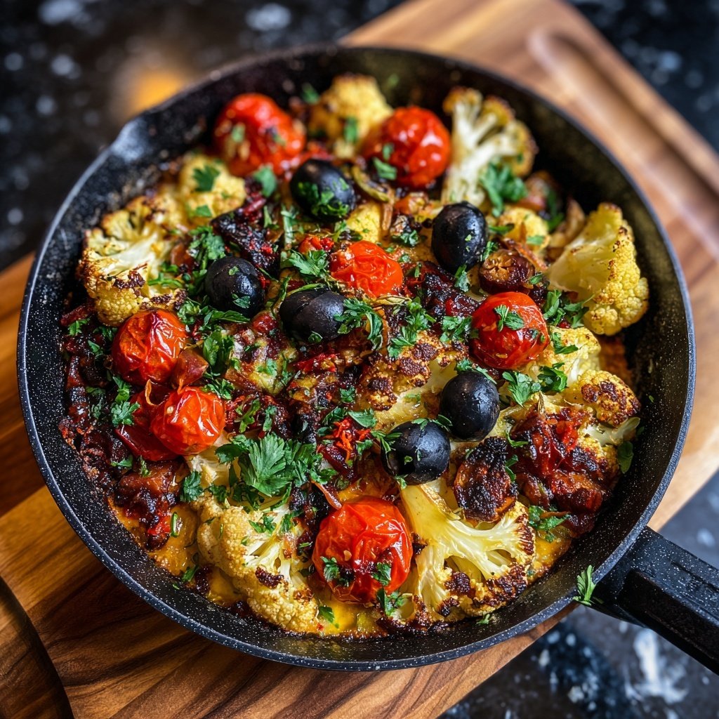 Blumenkohl Pfanne Mediterran