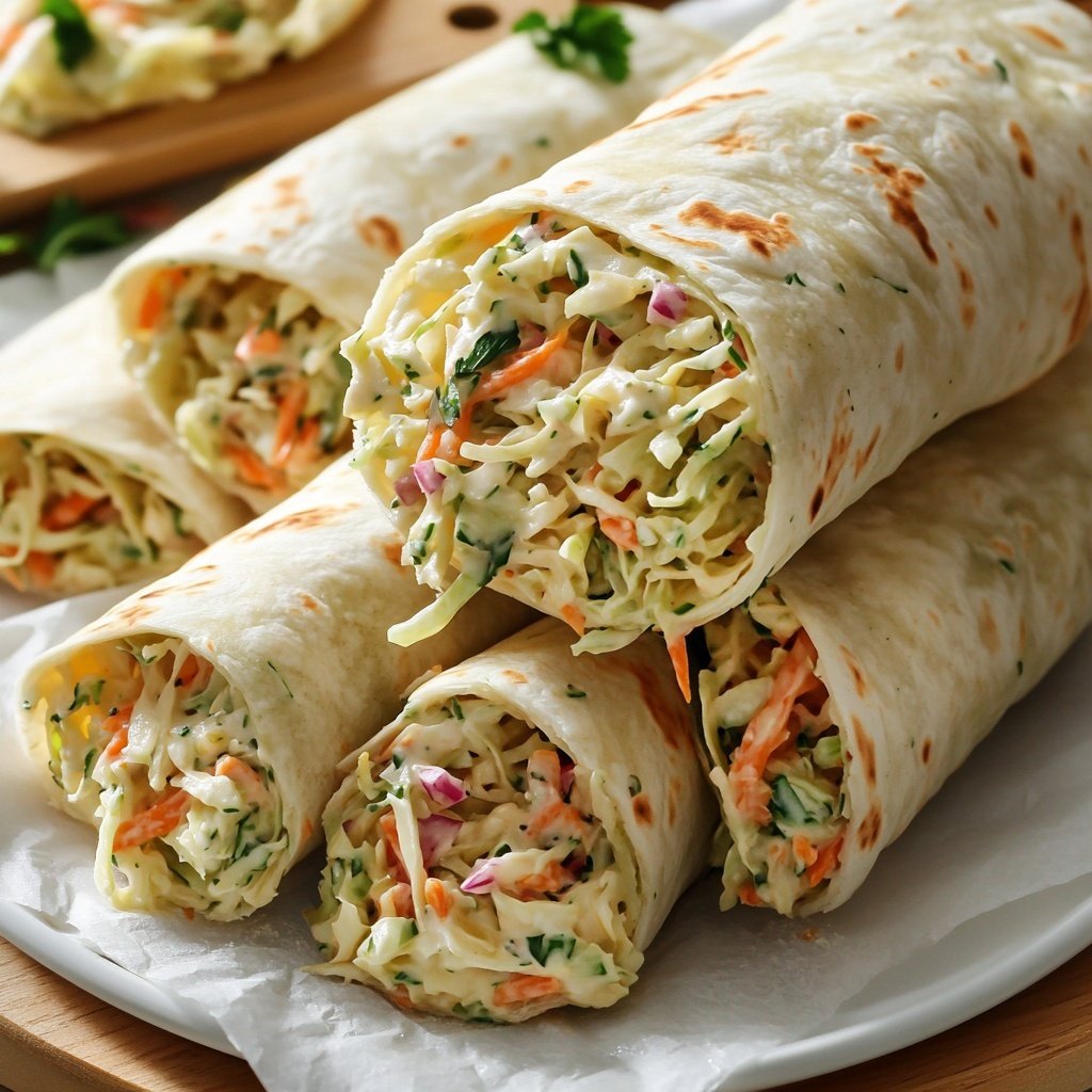 Wraps mit Krautsalat