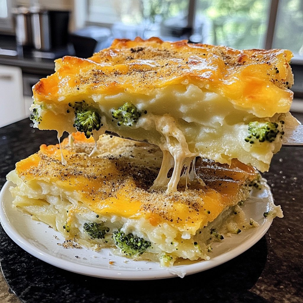 Kartoffelauflauf mit Brokkoli