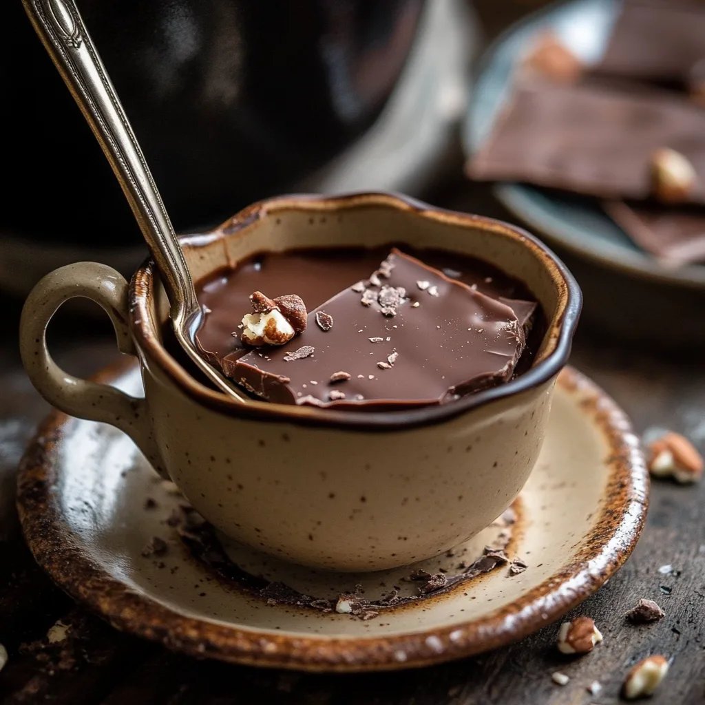 Heiße Kokosnuss-Schokolade