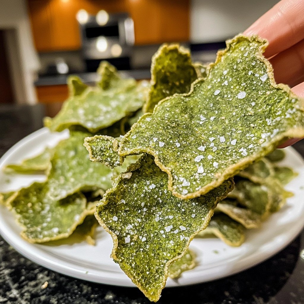 Grünkohl Chips als gesunder Snack