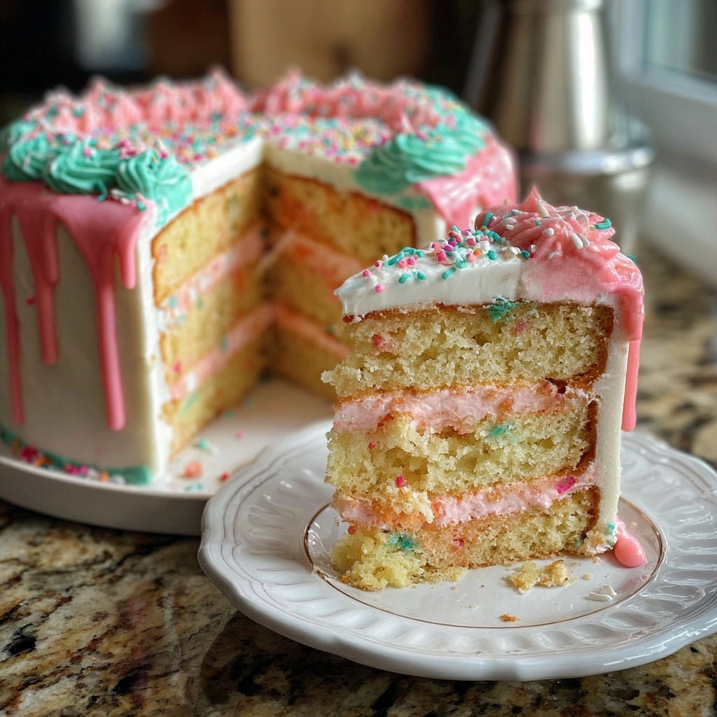 Geburtstagskuchen mit Fondant