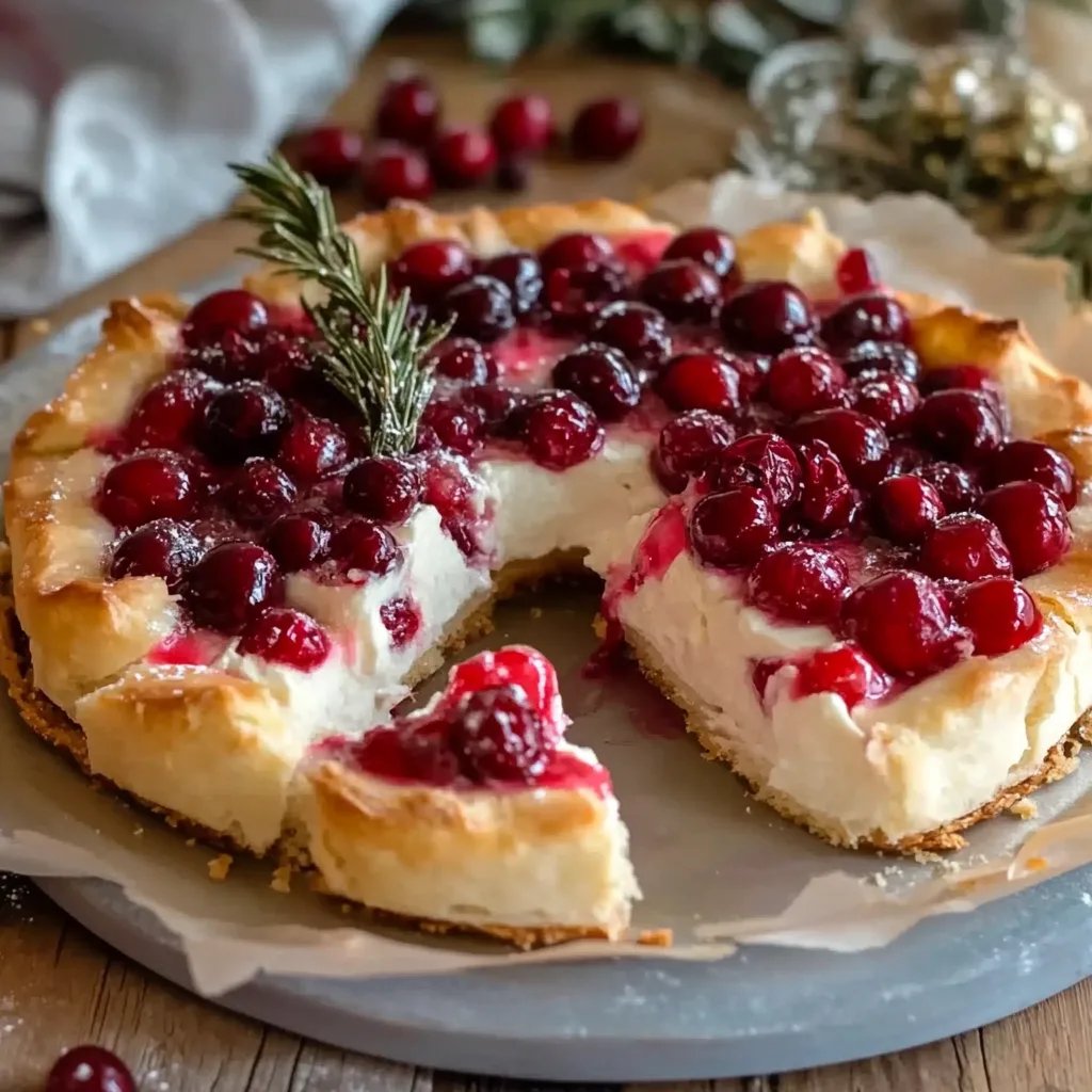 Einfacher Cranberry-Brie-Kranz