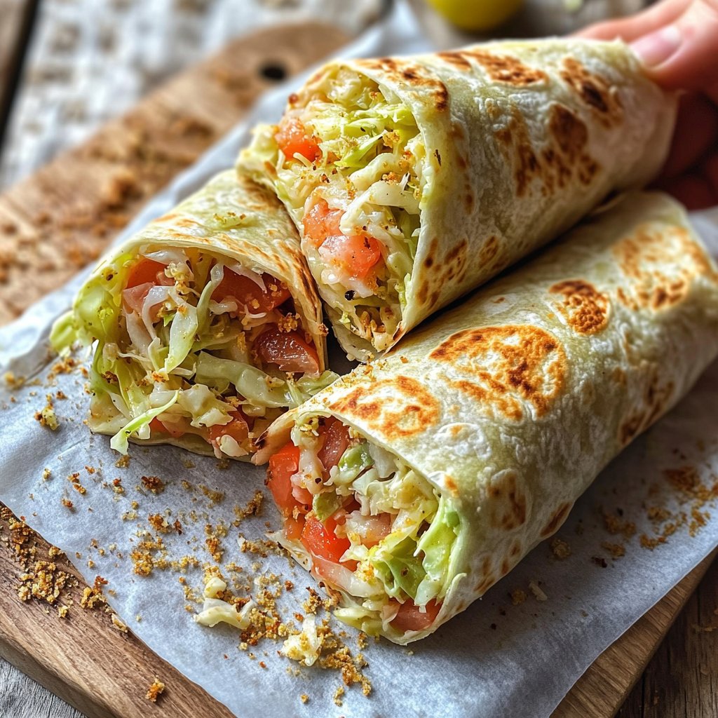 Wraps mit Krautsalat