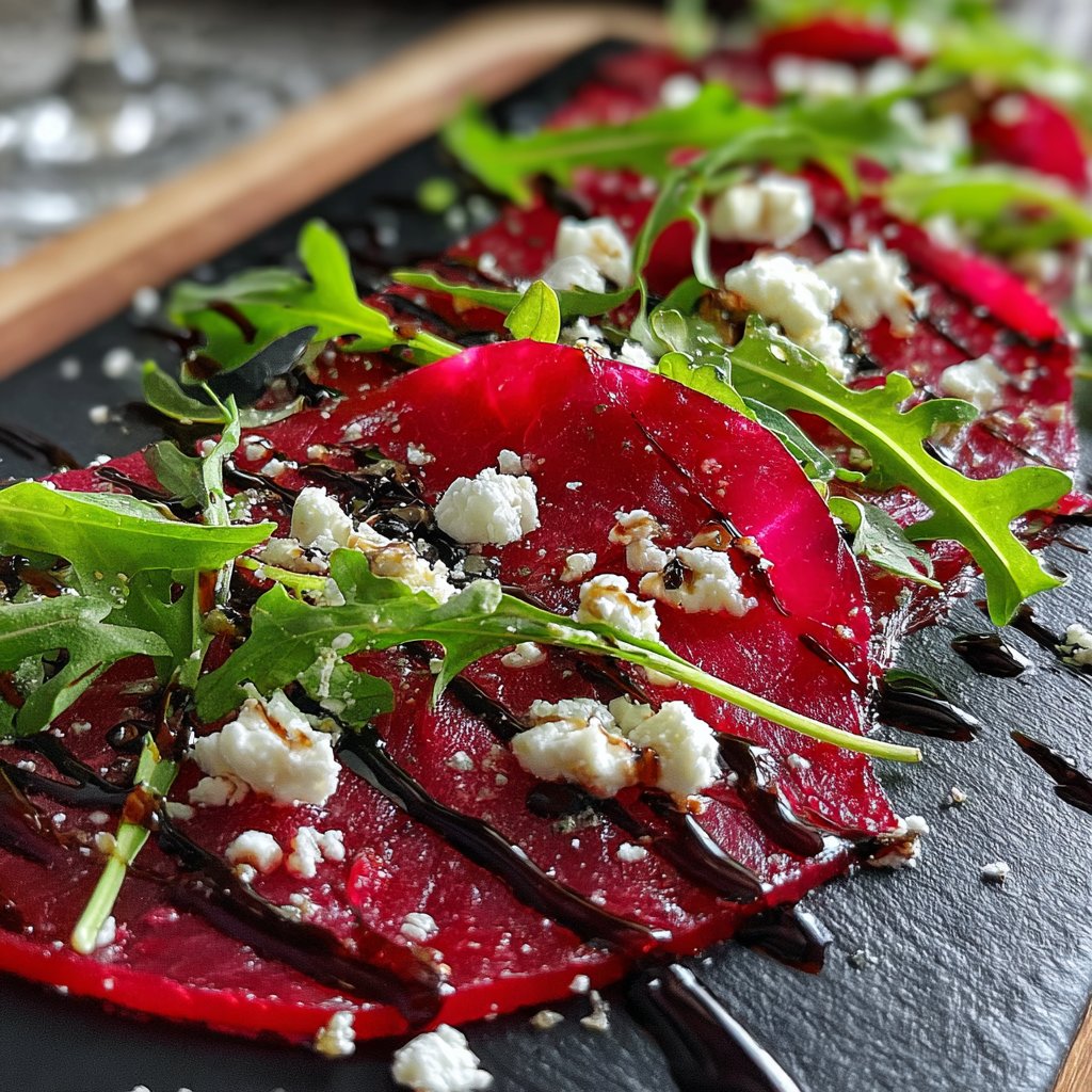 Carpaccio von Roter Bete