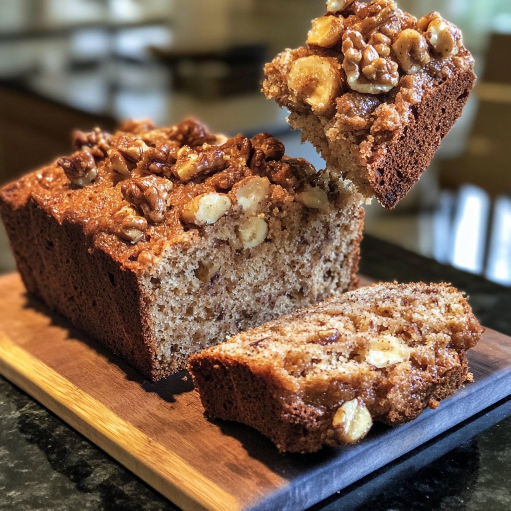 Bananenbrot aus reifen Bananen