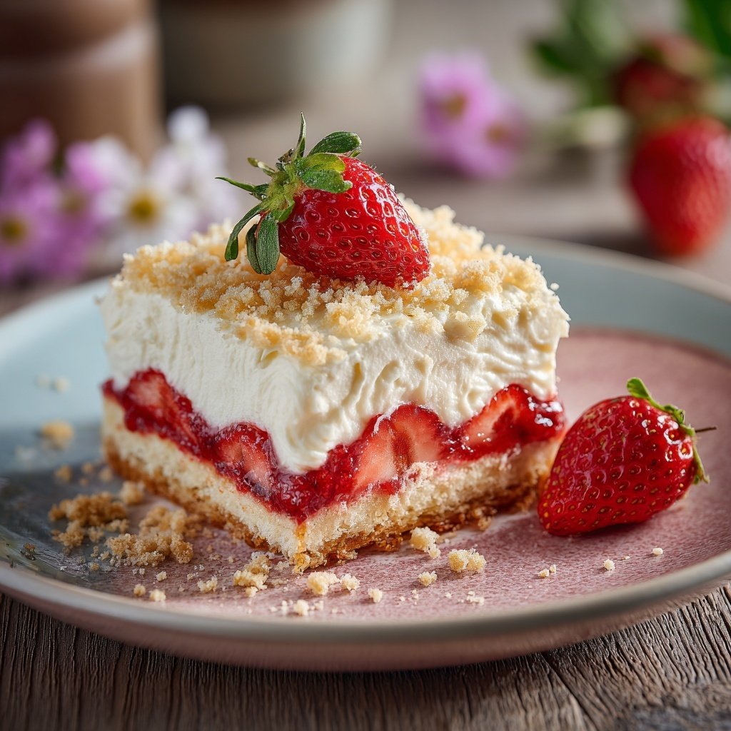 Erdbeer Quark Schnitten