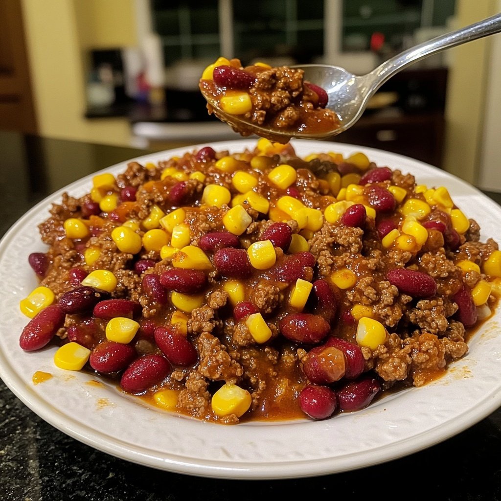 Chili sin Carne mit Mais