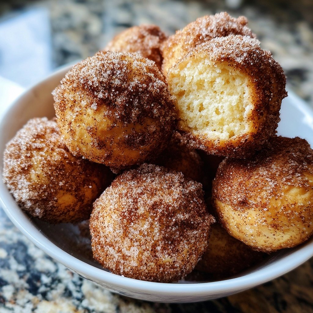 Quarkbällchen mit Zimt