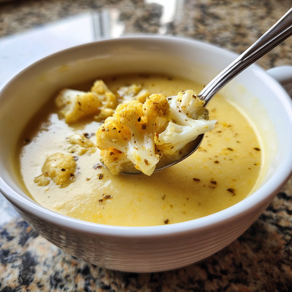 Blumenkohlsuppe als leichtes Abendessen