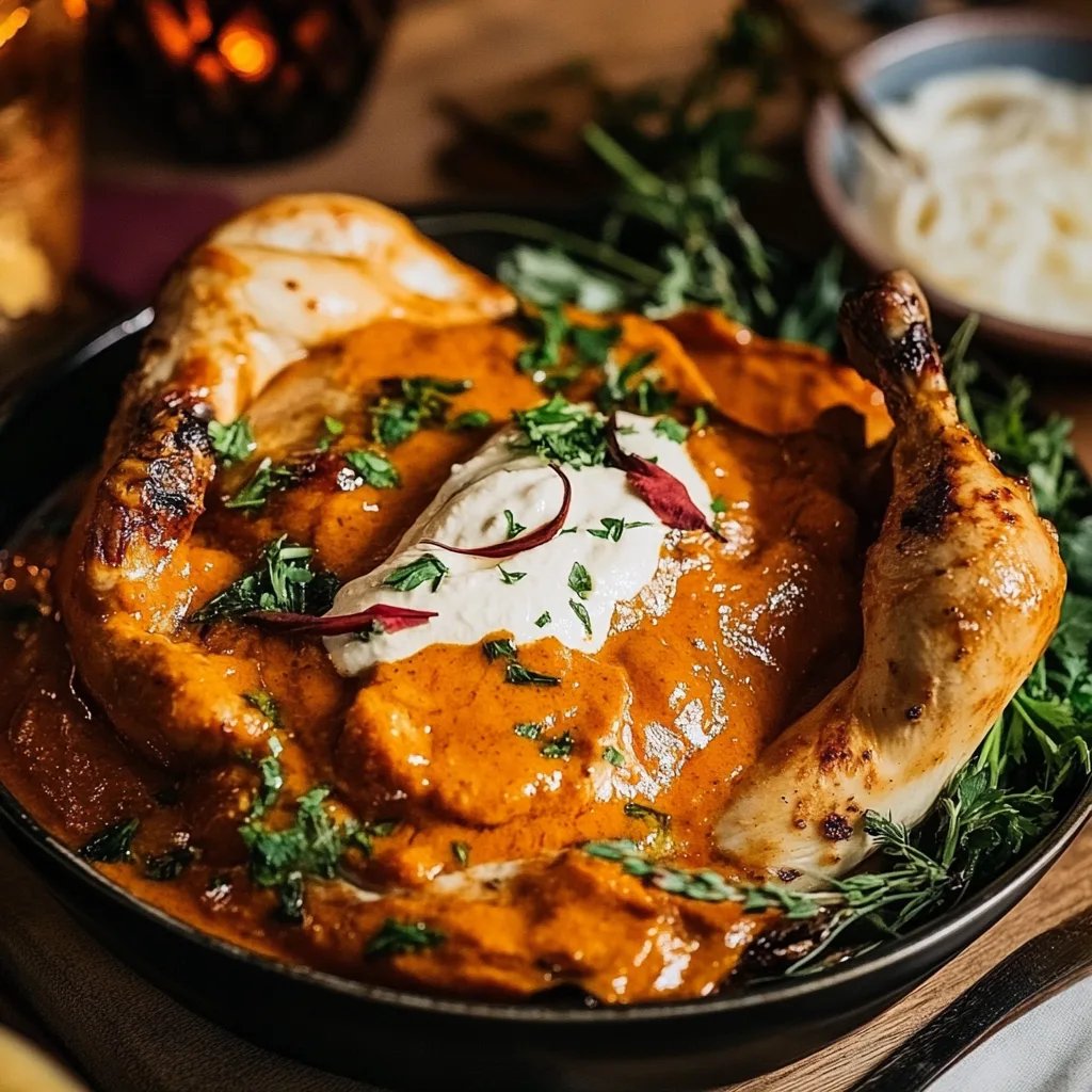 Authentisches Butterhuhn