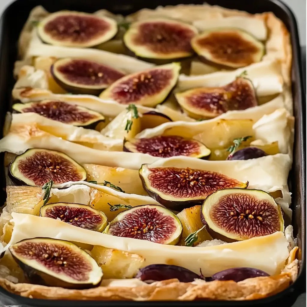 Feigen- und Brie-Fillo-Krümeltorte