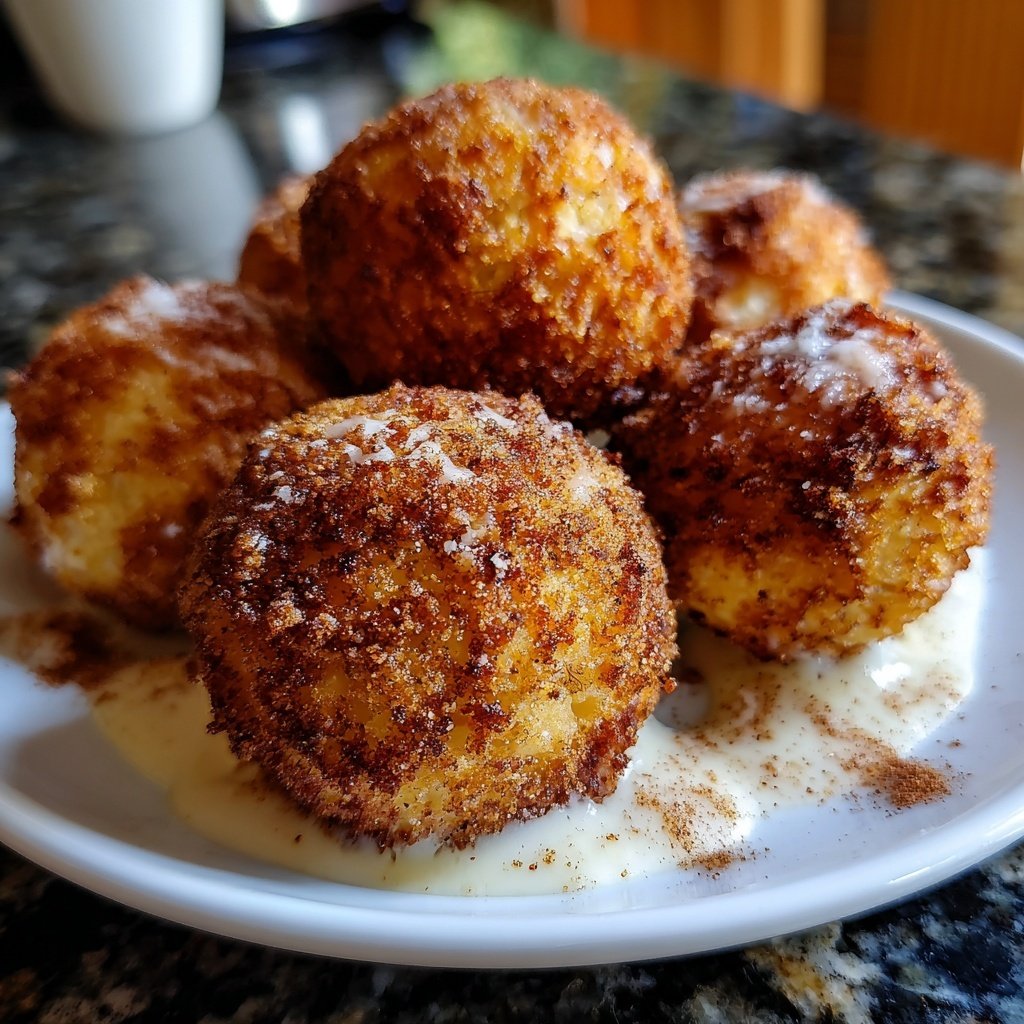 Quarkbällchen aus dem Airfryer ohne Zucker